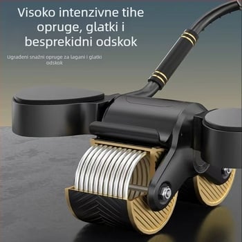 JIF Trbušni kotač s osloncem za lakat, automatsko vraćanje, ne sklapa se, kućni fitness uređaj