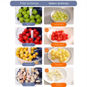 Električni oljuštivač za voće i povrće – višenamjenski ABS stroj, guljenje grožđa, mogućnost tiska logotipa, lansiran u ljeto 2015