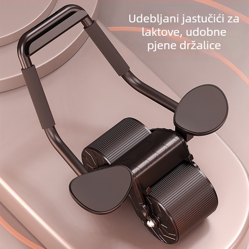 Valjak za trbuh s automatskim vraćanjem i podrškom za lakat, model X07, 2 kg, za ured, na otvorenom i kod kuće