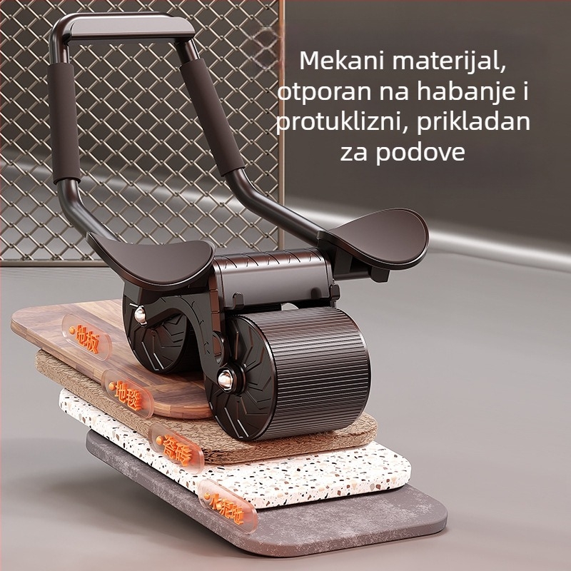 Valjak za trbuh s automatskim vraćanjem i podrškom za lakat, model X07, 2 kg, za ured, na otvorenom i kod kuće