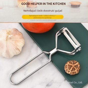 Nerđajući čelik dvostruko glavo rende i dvostruki guljač za voće i povrće, višenamjenski