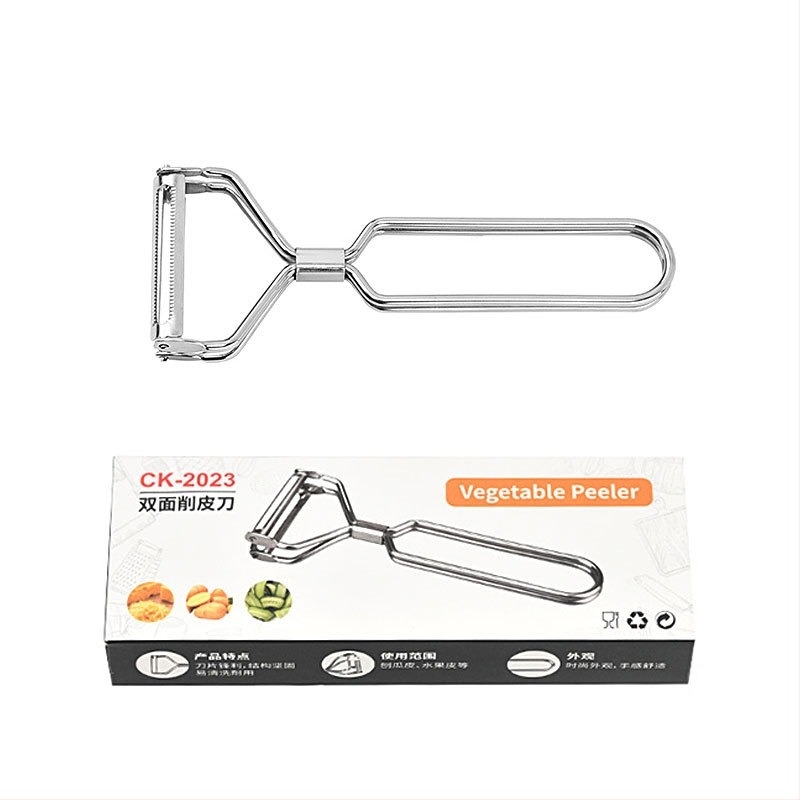 Nerđajući čelik dvostruko glavo rende i dvostruki guljač za voće i povrće, višenamjenski