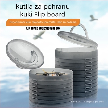 Kutija za pohranu ribarskih kuka – višenamjenska, klip protiv zapetljavanja