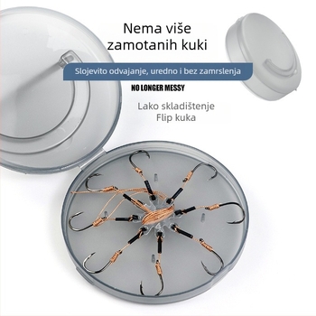 Kutija za pohranu ribarskih kuka – višenamjenska, klip protiv zapetljavanja
