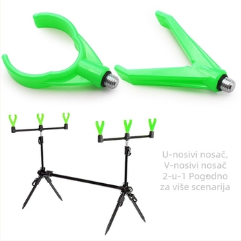 Držač glave štapa za karp ribolov, europskog stila kutnog, plastični, Chaoren Outdoor RH0005