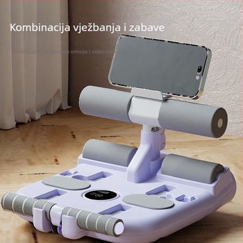 Sit-up asistent Ab Roller s usisnom čašom – Višestruki fiksator, sklopiv, 2,8 kg, 35/40, za kuću, ured, teretanu