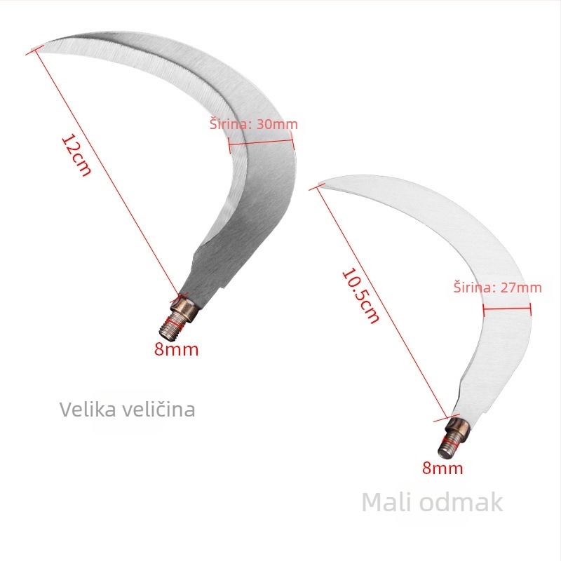 Ribolovni nož za korovlje, nehrđajući čelik, produžen, sklopivi sidreni nož