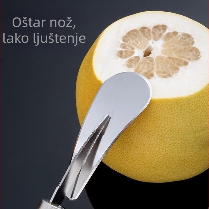 Dvojno funkcionalan oguljivač grejpfruta od nehrđajućeg čelika – višefunkcionalno, moderan dizajn