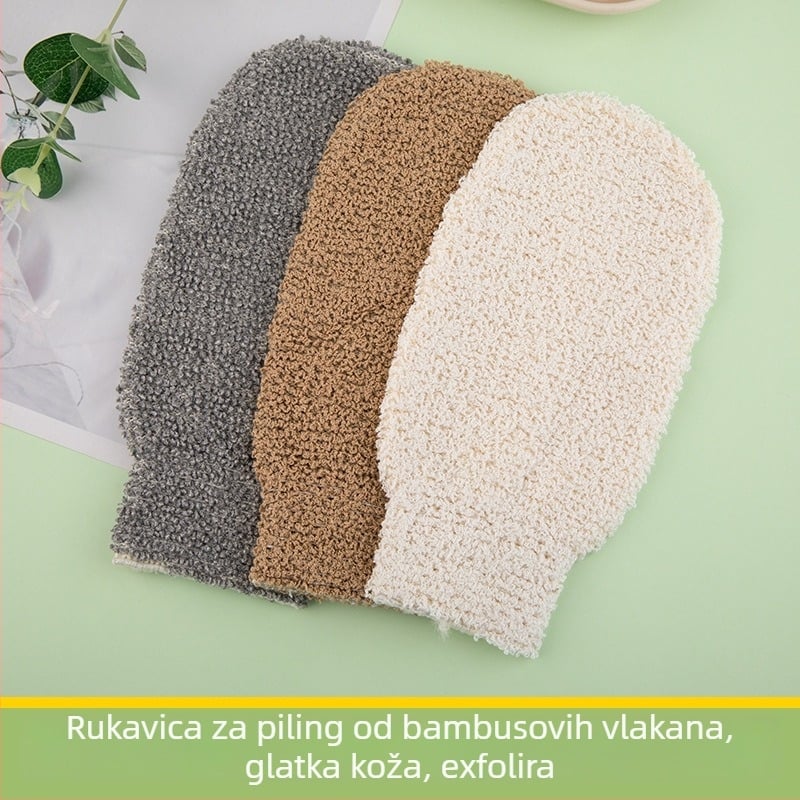 Kupaonske rukavice od bambusovih vlakana i pamuka, marka Shu rui san yue, 500 komada u kutiji, moguć prilagodba