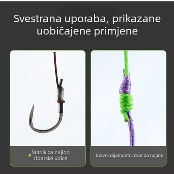Set zaštitnog užeta za vrh štapa, zaštita linije i ostala oprema