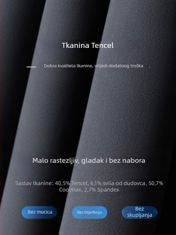 Muške ljetne hlače od ice silk — lagane, prozračne, antibakterijske, poslovno casual stil
