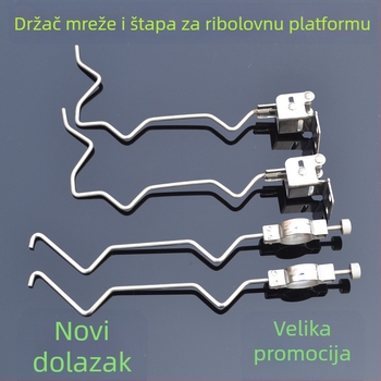 Soaring držač mreže za ribolov od nehrđajućeg čelika — univerzalni držač mreže i držač štapa