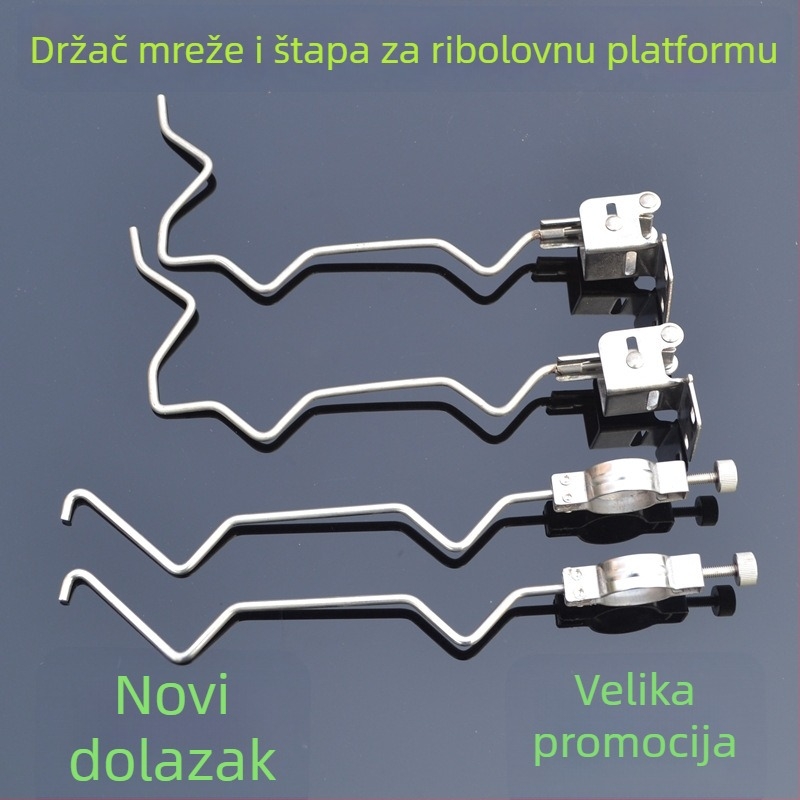 Soaring držač mreže za ribolov od nehrđajućeg čelika — univerzalni držač mreže i držač štapa