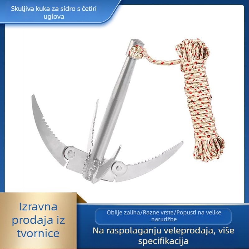 Xinyu ribolovni pribor – sklopni nož za vodenu travu – nehrđajući čelik