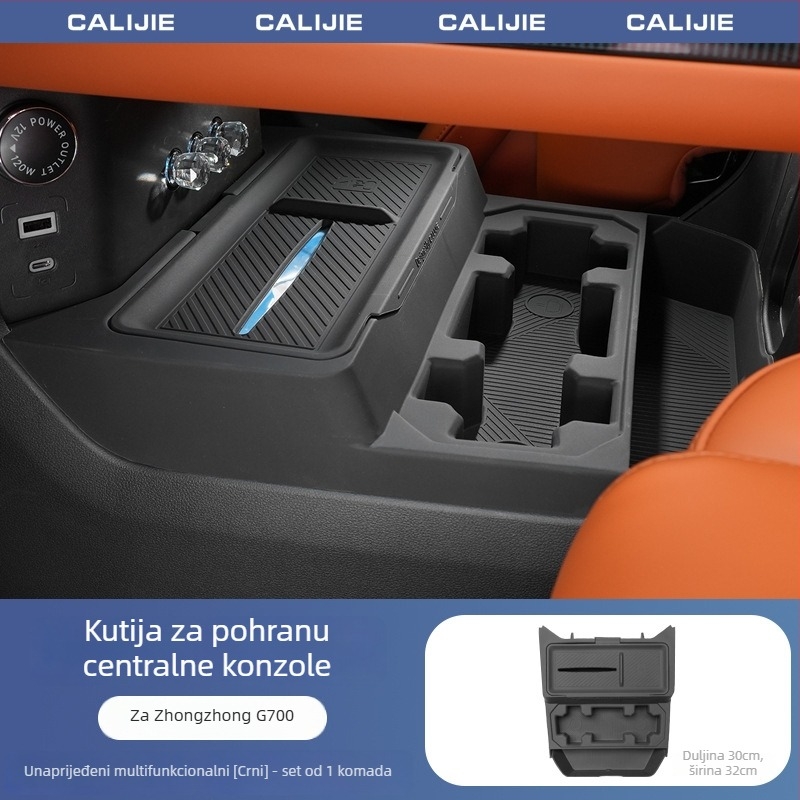 Silikonski unutarnji dodaci za središnju konzolu, model Jietu Zongheng G700, instalacija statičkim naljepnicama, materijal: smola