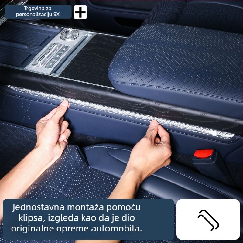Kristalna traka ambijentalnog svjetla za središnju konzolu Zeekr 9X – dvostrana, materijal smola, ugradnja klikom, model 657