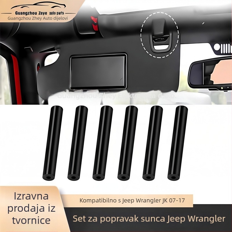 Klip za sunčani vizir Jeep Wrangler JK (2007–2017) – Snap-On ABS unutarnji dio
