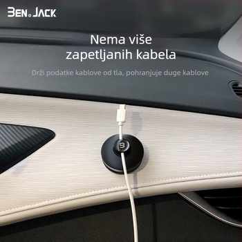 Organizator kablova BEN.JACK BAL200906, PP plastika, stolni organizator kablova za kabel za telefon i slušalice