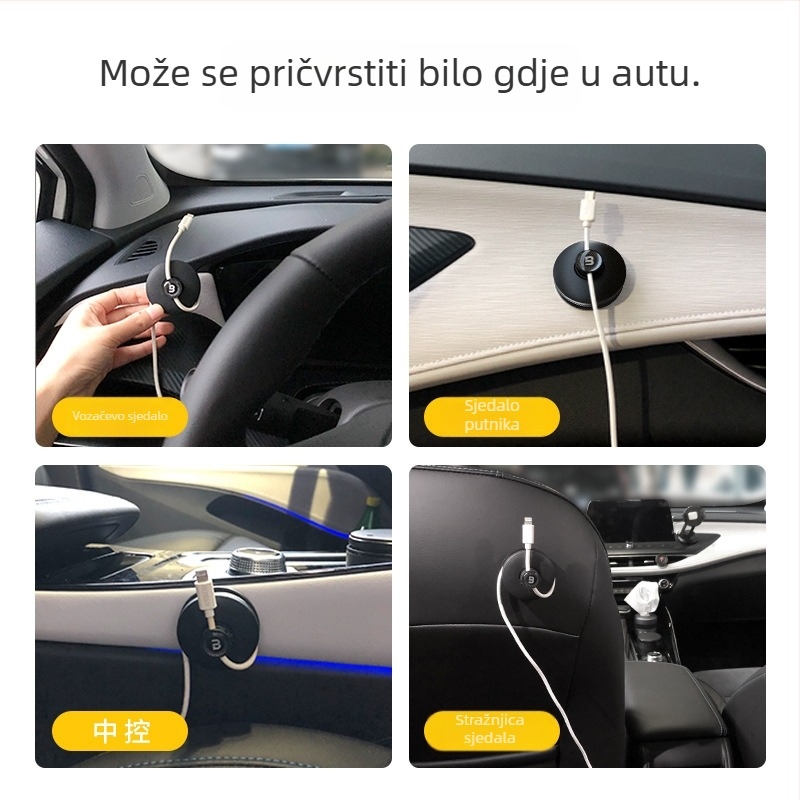 Organizator kablova BEN.JACK BAL200906, PP plastika, stolni organizator kablova za kabel za telefon i slušalice