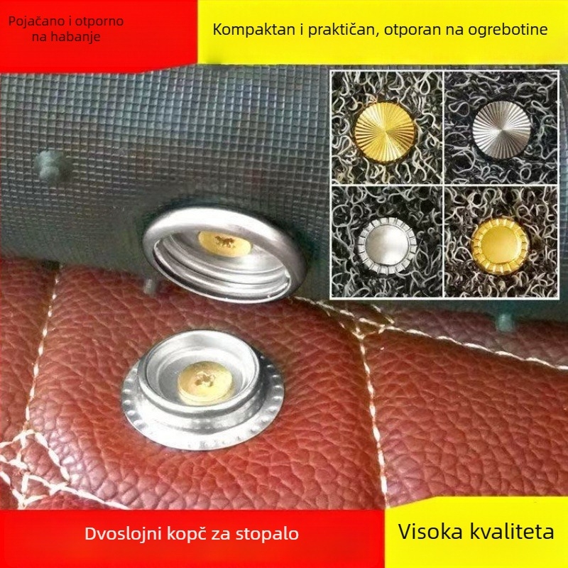 Auto kopča za prostirku – protuklizna, fiksna, dvostruka, odvojivi žični prsten, dodaci za prostirke (Materijal: Plastika; Marka: Other; Model: Other; Tip: Other)