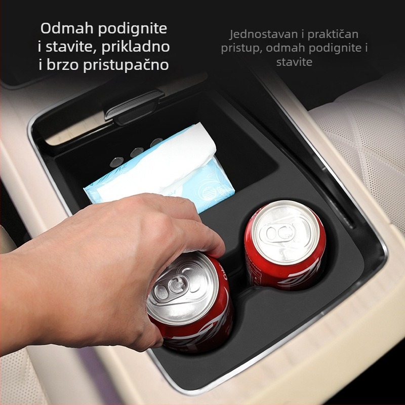 Silikonska protuklizna podloška za držač čaša u automobilu, model Enjoy S9 središnje upravljanje, materijal: silikon, težina 420 g