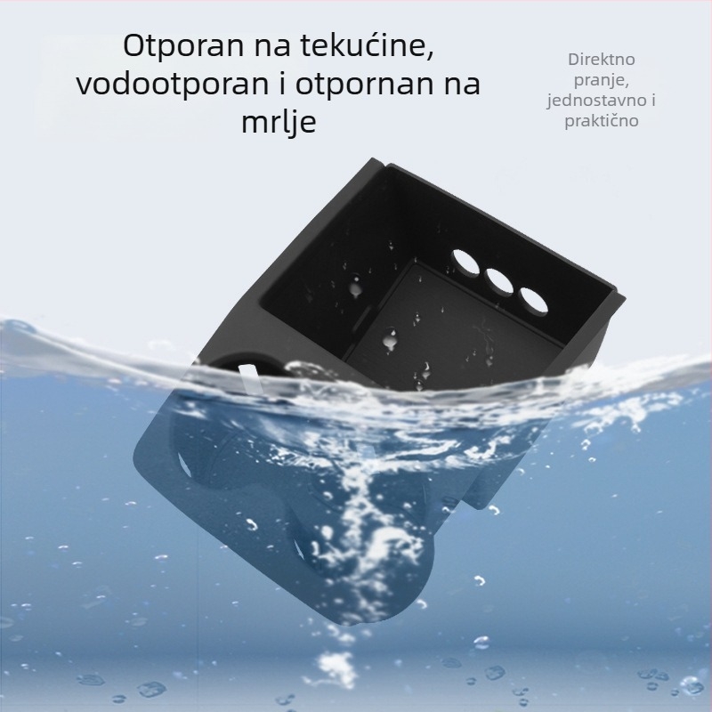Silikonska protuklizna podloška za držač čaša u automobilu, model Enjoy S9 središnje upravljanje, materijal: silikon, težina 420 g