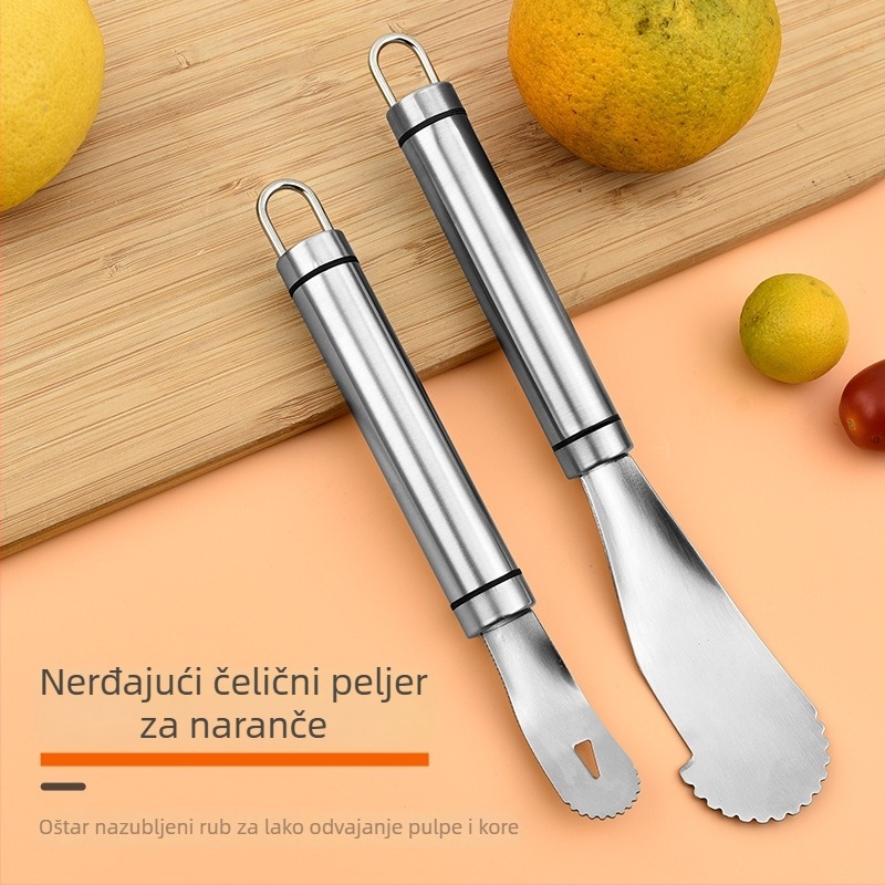 Nerđajući čelik – oguljivač citrusa, moderni minimalistički dizajn, kompatibilan s različitim voćem, izdanje 2022