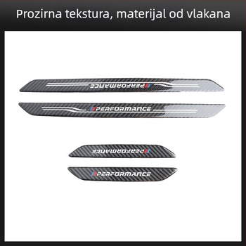 Panel praga vrata od karbonskih vlakana za BMW X5/X6, modeli 14–18, s ljepilom, mogućnost ispisa logotipa