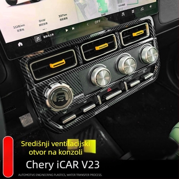 Chery iCAR V23 unutarnji dodatak – dekorativni panel izlaza zraka središnje upravljačke, ABS, prilagodljiv interijer