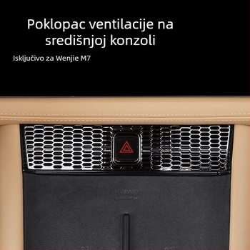 Zaštitni poklopac za ventilaciju središnje ploče Wenjie M7, ABS materijal; kompatibilan s 24 modela