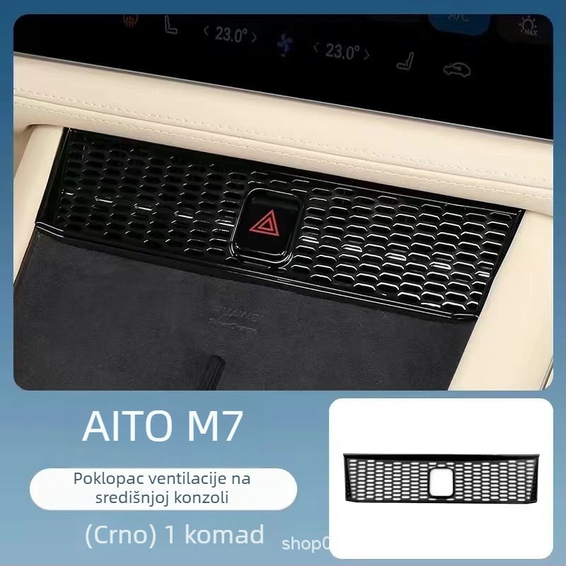 Zaštitni poklopac za ventilaciju središnje ploče Wenjie M7, ABS materijal; kompatibilan s 24 modela