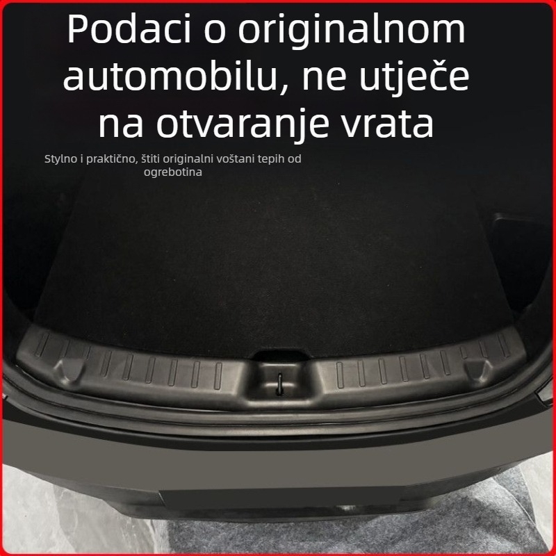 Model Y zaštita pragova prtljažnika, PP materijal, ljepilo montaža, bočna strana automobila, unutarnja dekoracija