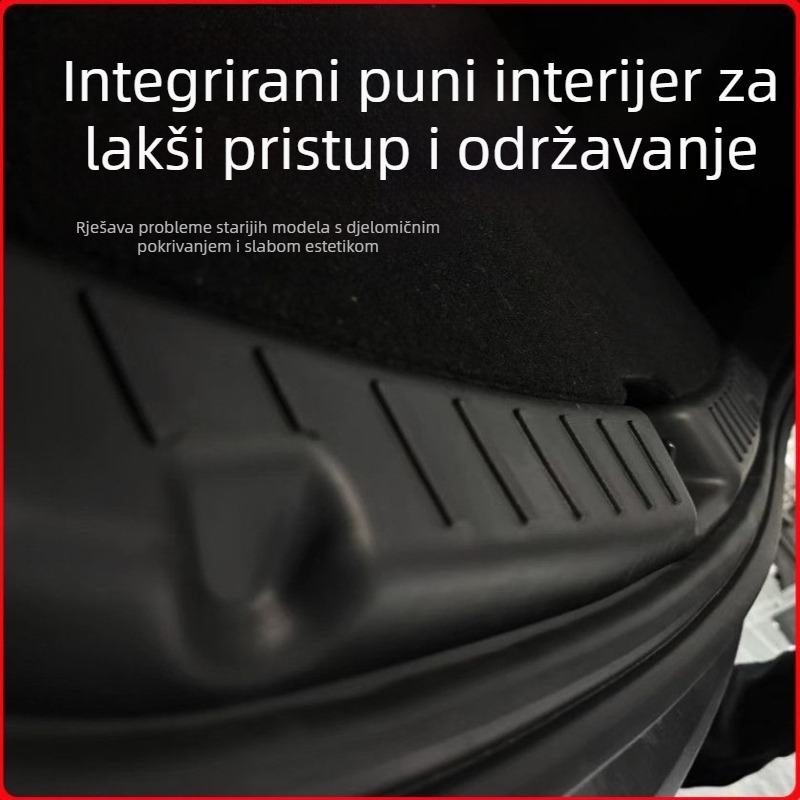 Model Y zaštita pragova prtljažnika, PP materijal, ljepilo montaža, bočna strana automobila, unutarnja dekoracija