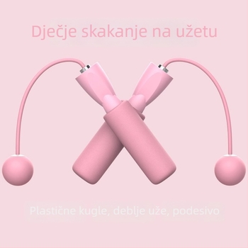 Dvostruko namijenjena lopta za skakanje bez užeta; PVC materijal; za početnike; pogodna za vrtić i osnovnu školu