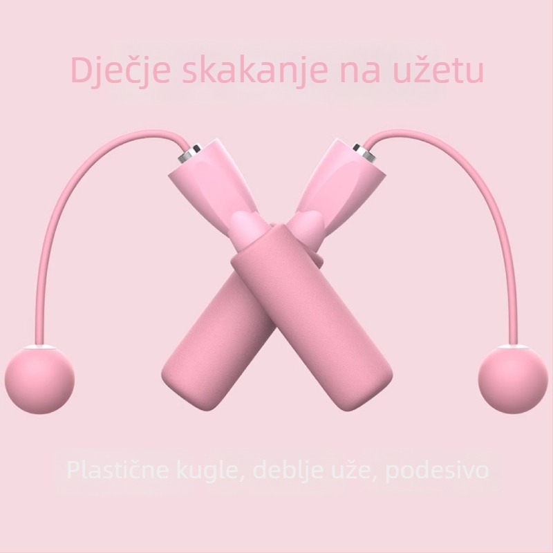 Dvostruko namijenjena lopta za skakanje bez užeta; PVC materijal; za početnike; pogodna za vrtić i osnovnu školu