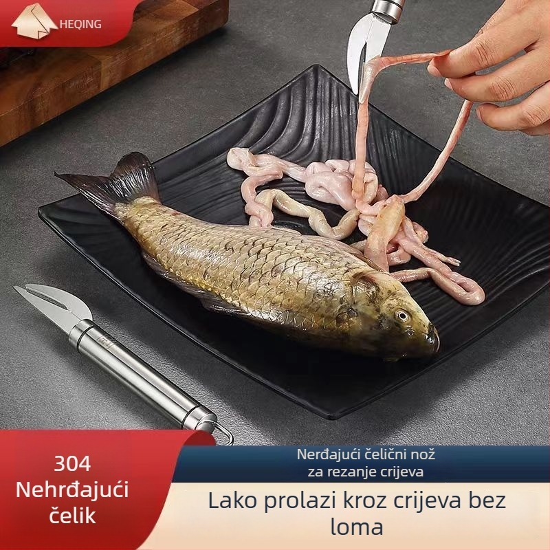 Nož za evisceraciju ptica i riba – nehrđajući čelik, izlazi 2024