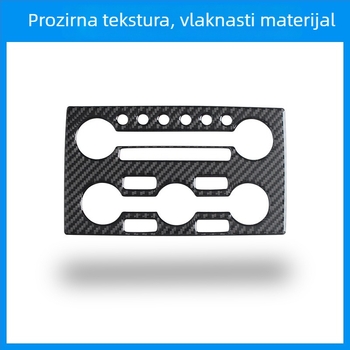 Unutarnji središnji panel konzole za Nissan GTR R35 – dekorativni dodatak od karbonskih vlakana s ljepilom; tisk logotipa moguć; prilagodba dostupna