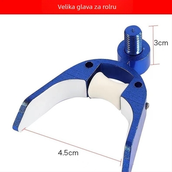 Univerzalna aluminijska glava nosača štapa za pecanje s klatnom, držač fluorescirajuće štapiće, dizajn rogastog oblika