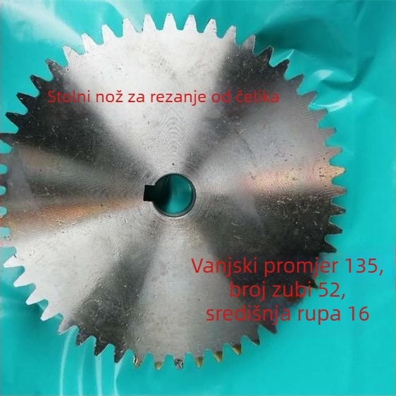 Aksesor za stolni mesomlinac – rezanje i ribanje, zupčasti kotači od najlona i čelika, 52 i 54 zuba, univerzalni tip