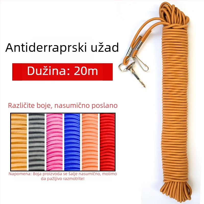 Elastična užad za zaštitu štapa za ribolov, najlonsko-elastični konopac