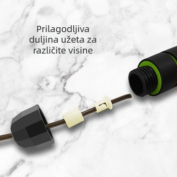 Preskakalački užet – PVC + čelična žica, Zhu Yang, za fitness treninge i sportske rutine