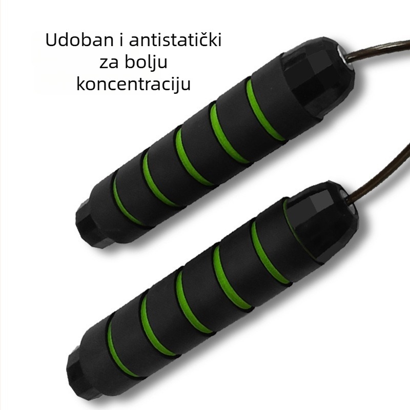 Preskakalački užet – PVC + čelična žica, Zhu Yang, za fitness treninge i sportske rutine