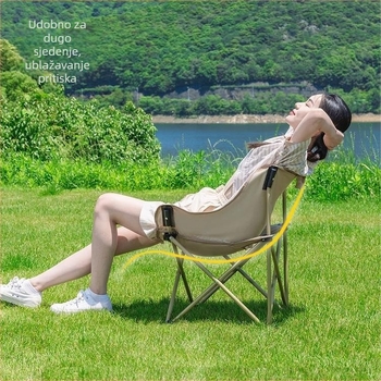 Explorer Moon Chair – Outdoor sklopiva stolica za kampiranje i ribolov, TXZ, okvir od ugljičnog čelika, porijeklo Kina