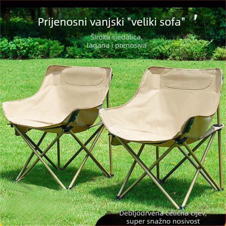 Explorer Moon Chair – Outdoor sklopiva stolica za kampiranje i ribolov, TXZ, okvir od ugljičnog čelika, porijeklo Kina