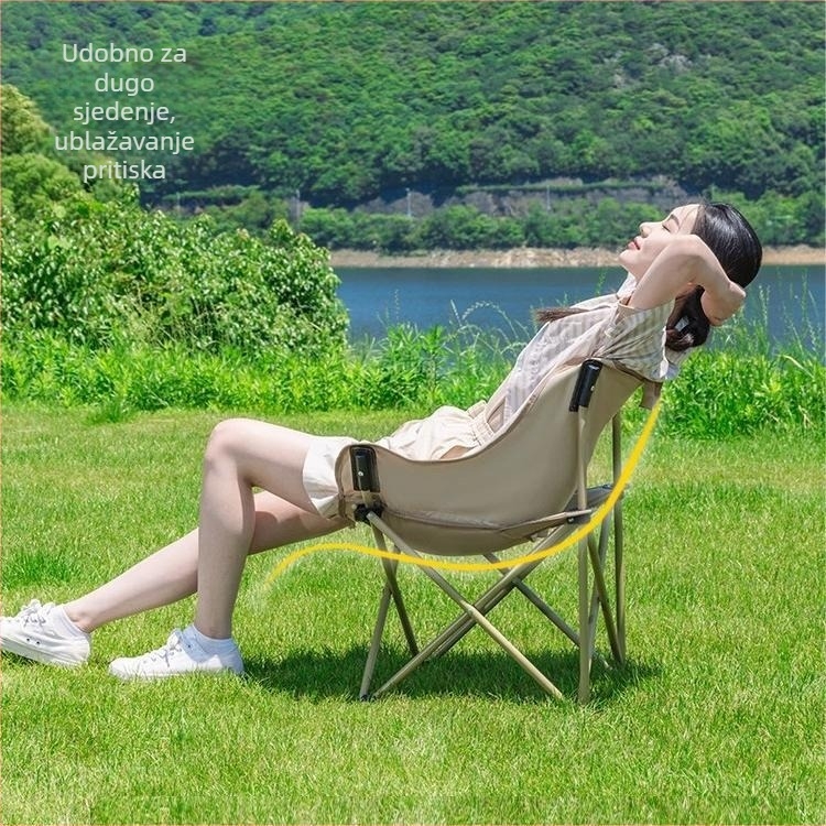 Explorer Moon Chair – Outdoor sklopiva stolica za kampiranje i ribolov, TXZ, okvir od ugljičnog čelika, porijeklo Kina