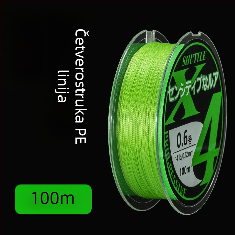 Tucumi glavna linija za ribolov, PE materijal, visoka čvrstoća, kutija 100 komada