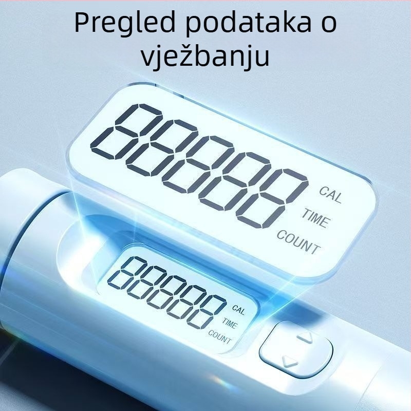 Changfeng Bežično švihadlo s težišnom kuglom i čeličnim najlonom, brojanje skokova, ABS materijal, model Ts55, kućna fitnes oprema