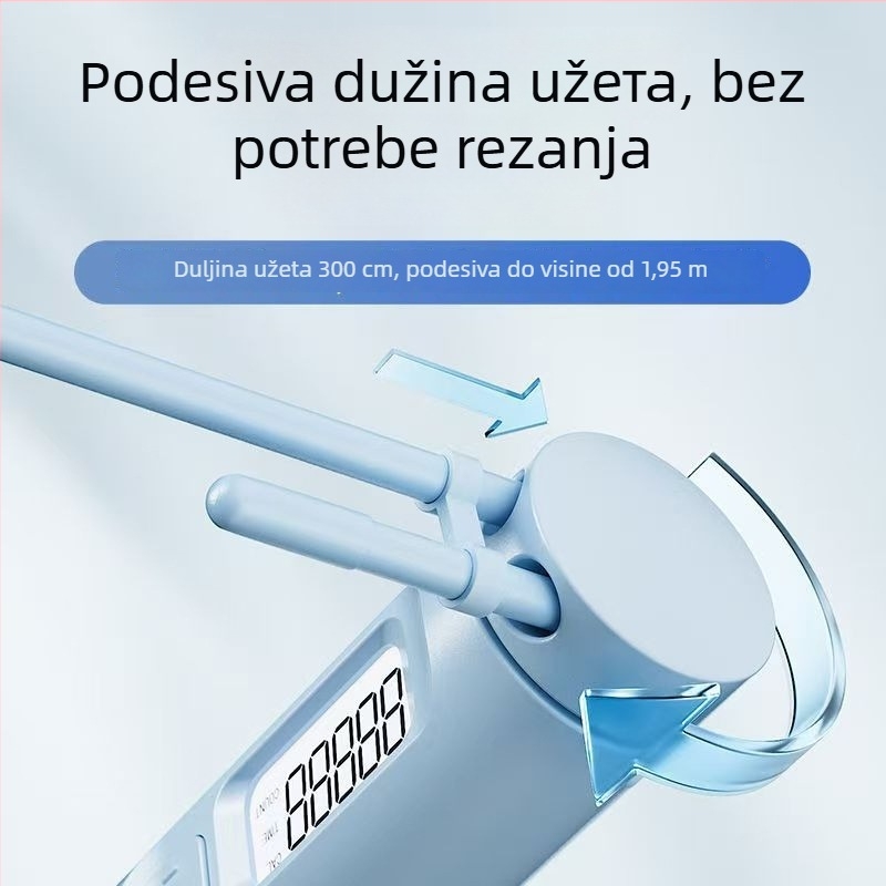 Changfeng Bežično švihadlo s težišnom kuglom i čeličnim najlonom, brojanje skokova, ABS materijal, model Ts55, kućna fitnes oprema