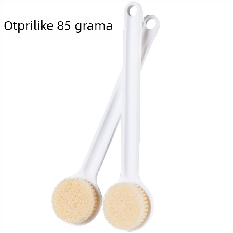 Set četkica za kupanje s dugačkom drškom i mekanim vlaknima za čišćenje leđa – bez otisaka; Materijal: PP nylon vlakna