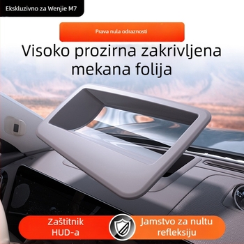 HUD zaštitni poklopac za Huawei Wenjie M7/M8 — mat ABS plastika, kompatibilan s 26 modela Wenjie M7/M8, bez prilagodbe